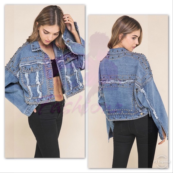 Studded Denim Jacket - Picture 5 of 7